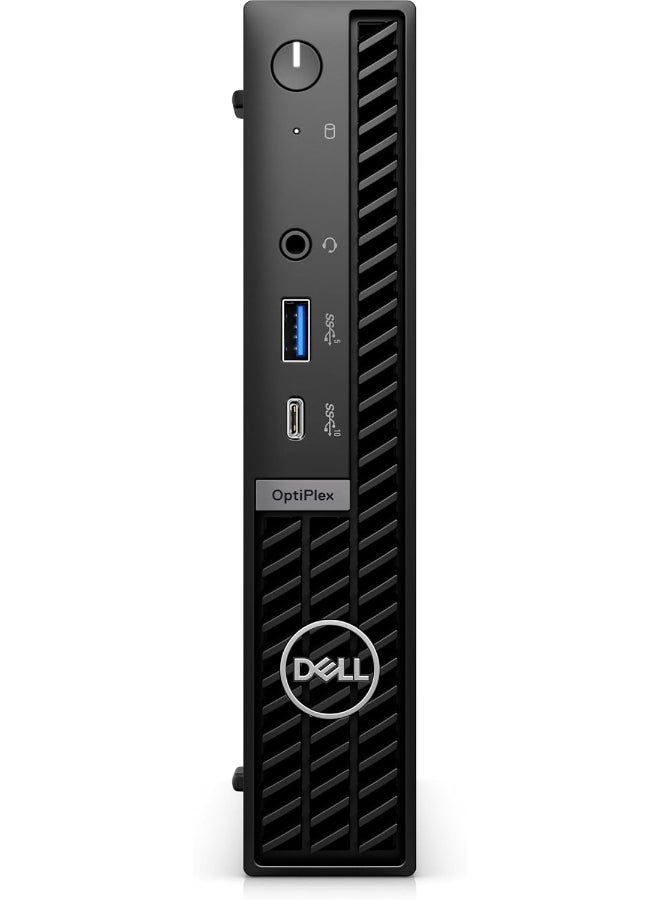 DELL - OptiPlex 7020 Micro Desktop Intel Core  i5-14500T Processor/32GB RAM/512GB SSD/Windows 11 Pro With English/Arabic Keyboard And Mouse Black - Image 1