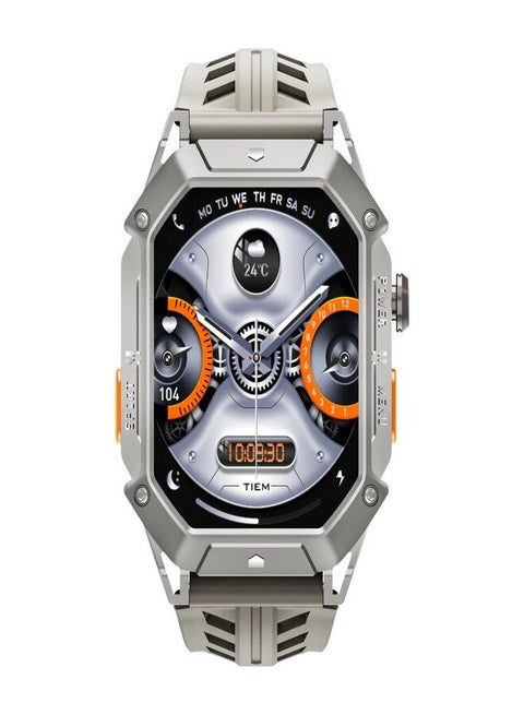 Iron N1 Smart Watch, Sports Watch 2.13-inch AMOLED HD Display, 850mAh 100 Days Standby Battery Life,5ATM Waterproof,100+ Workout Modes, All-round Health Monitoring, Built-in GPS & Phone Notifications - Grey