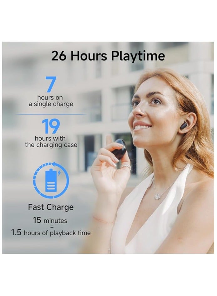 EDIFIER X1 Lite True Wireless Earbuds, Bluetooth 5.4 Earphones with 26 Hours Playtime Single Mic AI for Clear Calls, IP54 Sweat Resistant Low Latency Headphones Supports Fast Charging Black  - Image 5