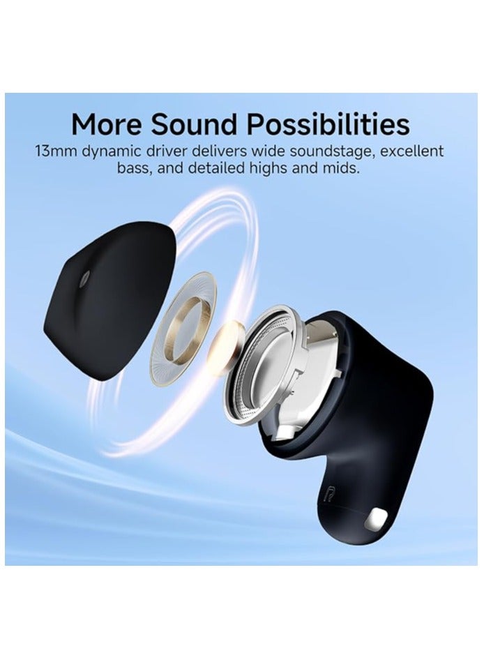 EDIFIER X1 Lite True Wireless Earbuds, Bluetooth 5.4 Earphones with 26 Hours Playtime Single Mic AI for Clear Calls, IP54 Sweat Resistant Low Latency Headphones Supports Fast Charging Black  - Image 2