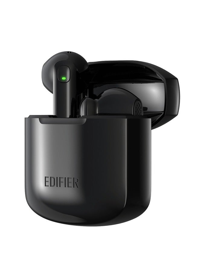 EDIFIER - W200T Mini True Wireless Earbuds, Bluetooth 5.1 Headphones with 22H Playtime, Noise Cancelling TWS in-Ear Earphones with Mic, IP54 Waterproof Headset for Sports Workout Running Travel - Black - Image 1