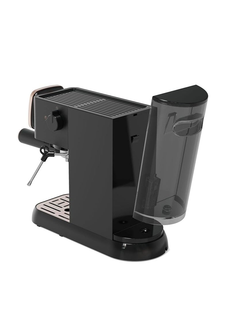 Arzum - Okka Semi Auto Espresso Machine – (With steam nozzle) 1.1 L 1628 W OK0034 Black/Copper - Image 1