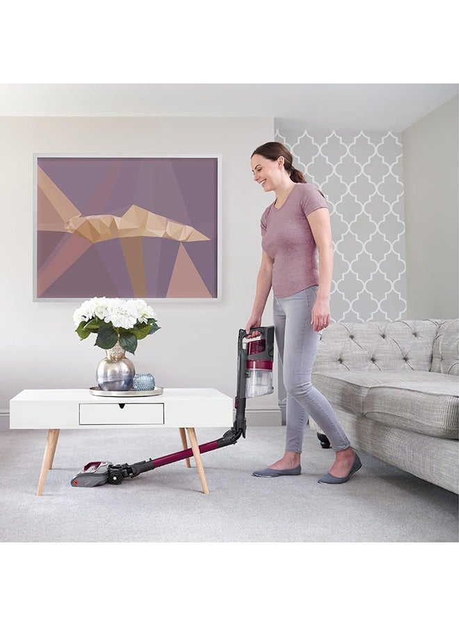 Shark - Anti Hair Wrap Cordless Stick Vacuum Cleaner with Flex technology 181 W IZ201ME Burgundy - Image 1