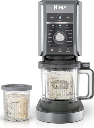 CREAMi Deluxe Ice Cream Maker & Frozen Dessert Maker with 3 Tubs, 10 Functions, Makes Ice Cream, Gelato, Sorbet, Frozen Yoghurt, Milkshakes, Slushi & More, 2-in-1 Flavor Option NC501ME Silver - pnsku/N70149887V/45/_/1738835326/399312cd-6fec-4e8f-8dda-d8f1a506cc44