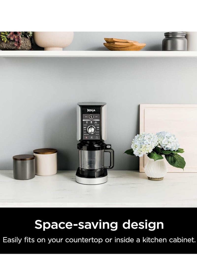 نينجا - CREAMi Deluxe Ice Cream Maker & Frozen Dessert Maker with 3 Tubs, 10 Functions, Makes Ice Cream, Gelato, Sorbet, Frozen Yoghurt, Milkshakes, Slushi & More, 2-in-1 Flavor Option NC501ME Silver - Image 1