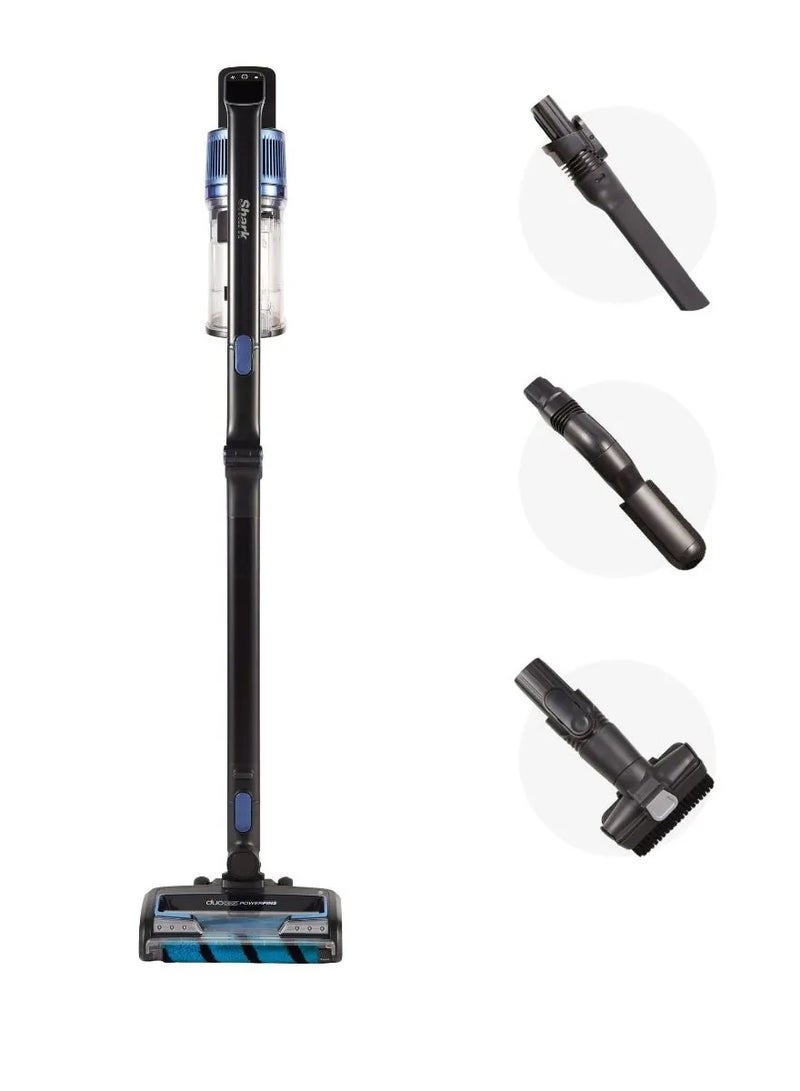 Shark Anti Hair Wrap Cordless Stick Vacuum Cleaner with PowerFins & Flexology, [Twin Battery], LED Smart Display Screen, Up to 120 minutes run-time 180 W IZ320ME Black  - Image 1