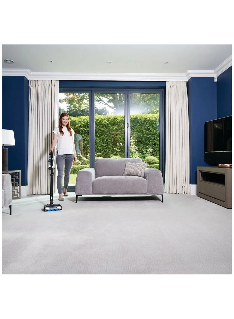 Shark - Anti Hair Wrap Cordless Stick Vacuum Cleaner with PowerFins & Flexology, [Twin Battery], LED Smart Display Screen, Up to 120 minutes run-time 180 W IZ320ME Black - Image 1