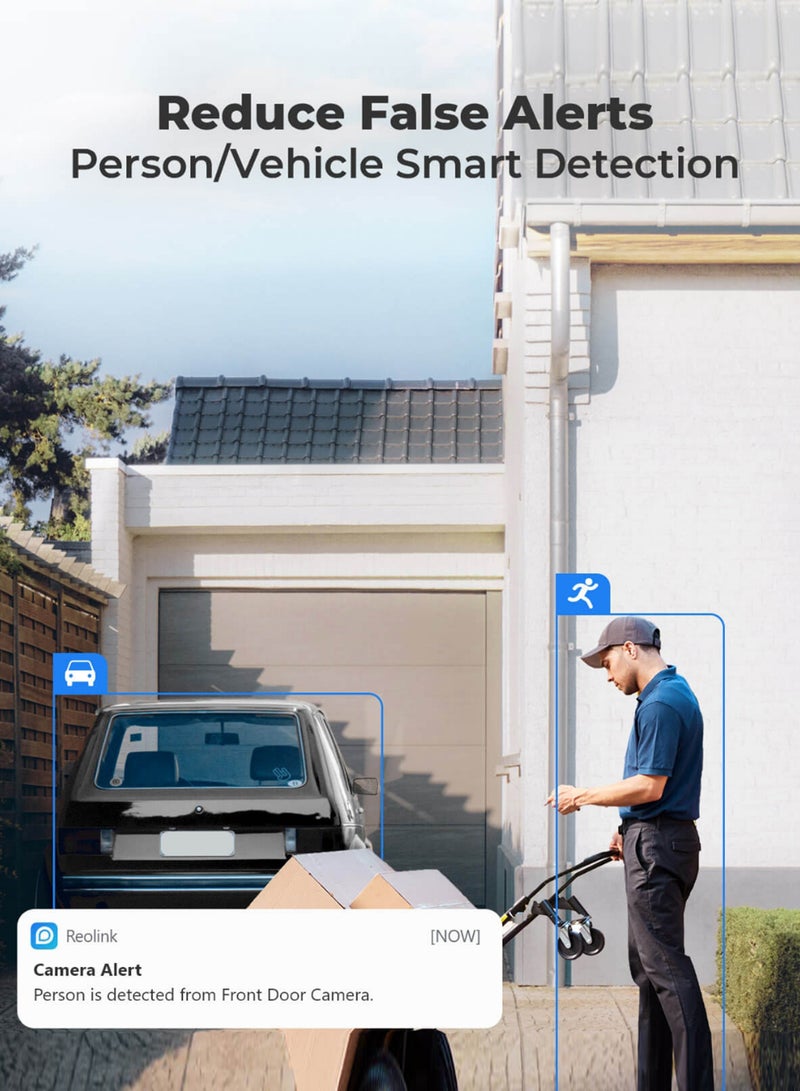 reolink Cellular Security Camera Wireless Outdoor, 4G LTE No WiFi Needed, 2K HD with Person/Vehicle Smart Detection & Playback, Rechargeable Battery Powered, Time Lapse, Two-Way Talk, Go Plus  - Image 5