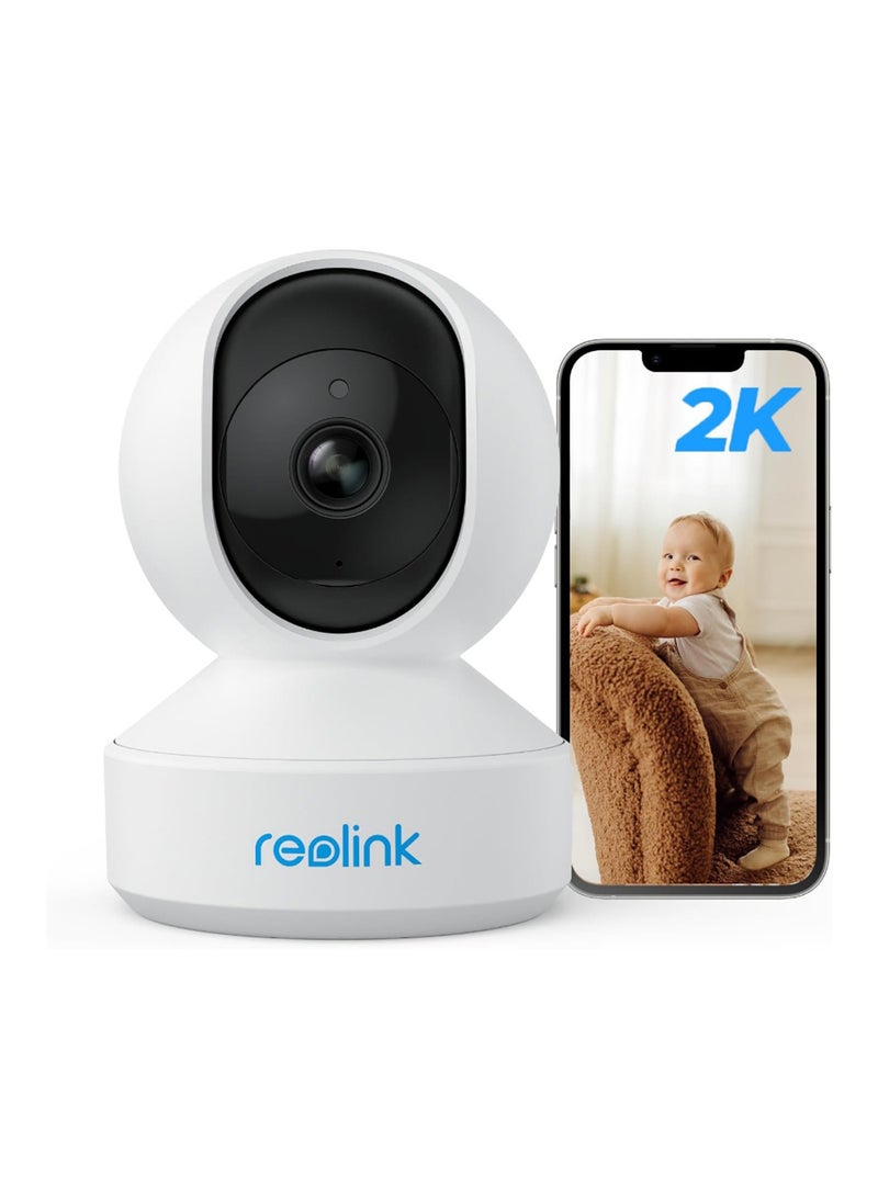 ريولينك - 2K Indoor Security Camera E1, Plug-in 2.4G Wireless WiFi for Baby/Pet Monitor with Phone app, 360 Degree Dog Camera with Person/Pet Detection, Night Vision, 2-Way Talk, Local Storage - Image 1