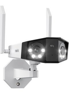reolink 4K WiFi Security Camera with Ultra-Wide Angle, 2.4/5GHz Plug-in Outdoor Camera, Smart Human/Vehicle/Pet Detection, Color Night Vision, Two-Way Talk, IP67 Waterproof, Duo 2 WiFi  - Image 1