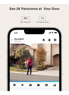 Video Doorbell PoE Camera – 180 Degree Diagonal, 2K IP Security Camera Outdoor with Chime V2, 2-Way Talk, Plug & Play, Secured Local Storage, No Monthly Fee - pnsku/N70149908V/45/_/1738836358/93b65b38-0cad-4a7f-91f3-9d149af3d562