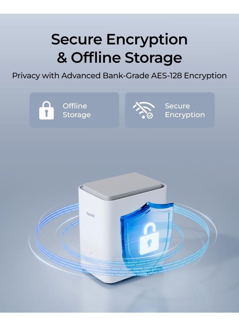 reolink Home Hub Pro, Centralized Control for up to 24 Security Cameras, up to 16TB HDD Storage, 2TB HDD Included, AES-128 Encryption, 16MP Streaming, Wi-Fi 6, and 120dB Siren. No Monthly Fees  - Image 4