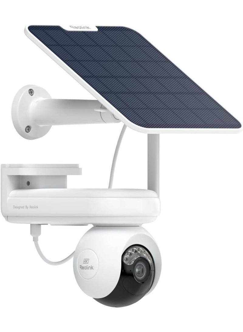 ريولينك Altas PT Ultra - 4K Solar Security Cameras Wireless Outdoor, First 10s Pre-Record Option in Home Battery Camera, 500 Days Battery Life, Auto Tracking, ColorX Night Vision, Dual-Band Wi-Fi 6  - Image 1