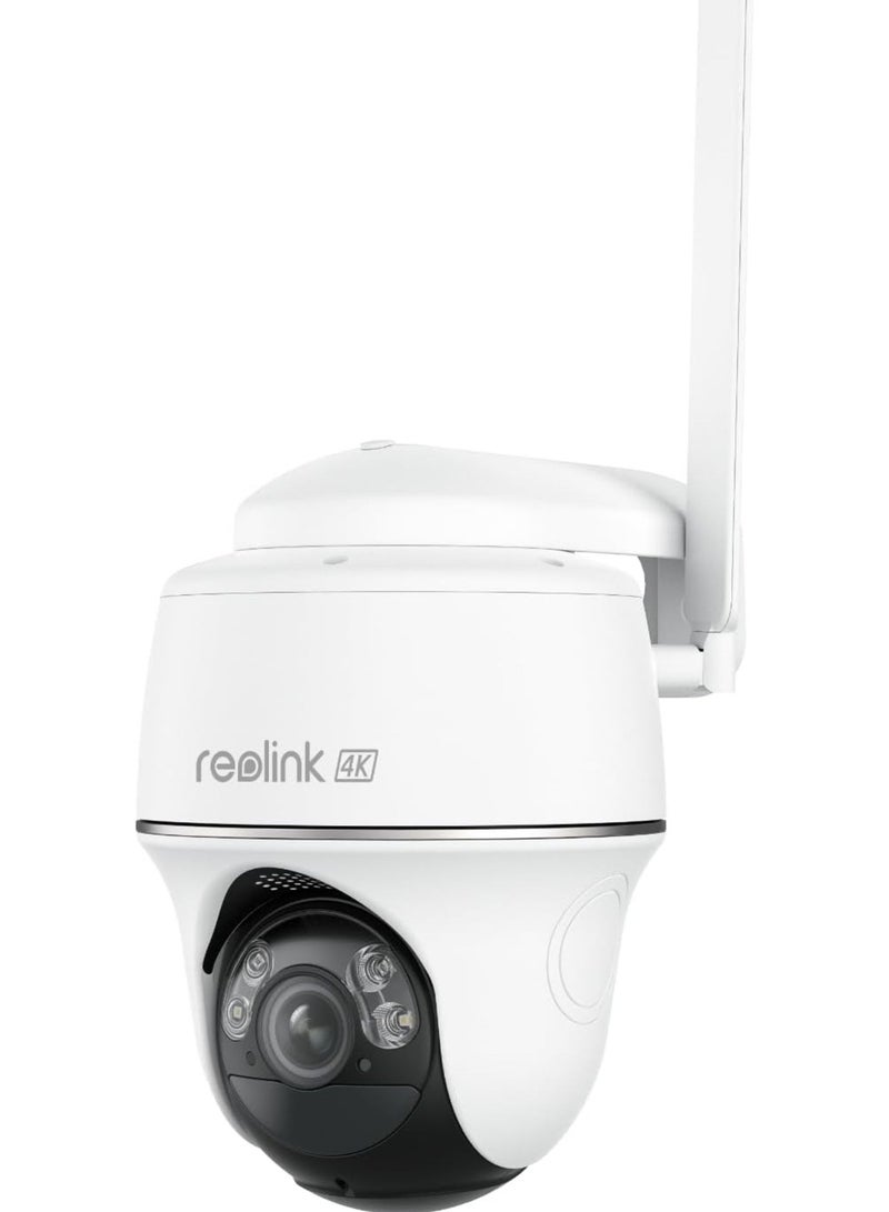 reolink 4K Cellular Security Camera, 3G/4G LTE No WiFi Wireless Outdoor Camera, 4K Live Video, 360° Full Cover, Color Night Vision, Smart Person/Vehicle/Pet Detection, GO PT Ultra  - Image 1