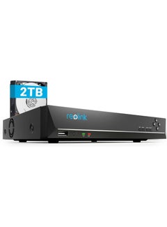 reolink 8CH 4K PoE NVR Surveillance System Recorder with 2TB Hard Drive Video Surveillance for IP Camera Home, Indoor, Outdoor Security. Supports 16MP/12MP/4K/5MP/4MP HD Reolink IP Cameras RLN8-410  - Image 1