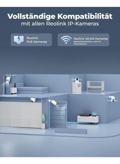 reolink 8CH 4K PoE NVR Surveillance System Recorder with 2TB Hard Drive Video Surveillance for IP Camera Home, Indoor, Outdoor Security. Supports 16MP/12MP/4K/5MP/4MP HD Reolink IP Cameras RLN8-410  - Image 4