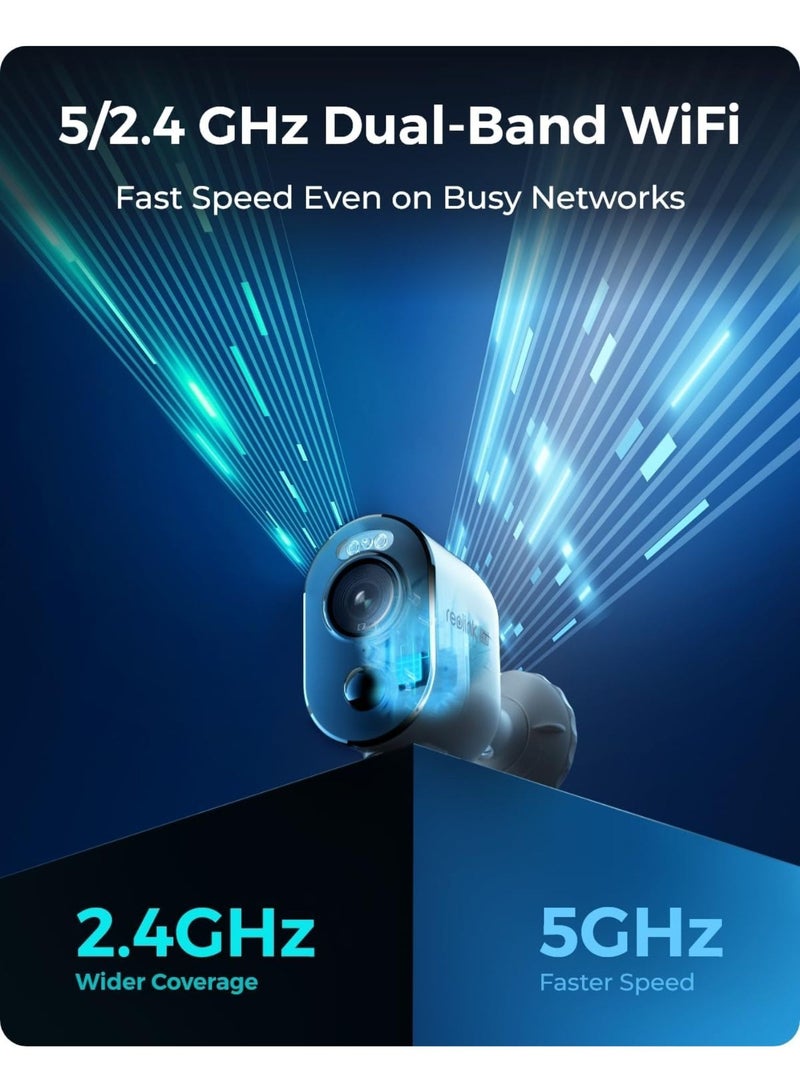 ريولينك 4K Security Cameras Wireless Outdoor System, Encrypted 1 Year Local Storage, 5-Month Battery Life, 2.4/5GHz Wi-Fi, Spotlight, No Monthly Fee, Home Hub with 2X Argus 3 Ultra - Image 3