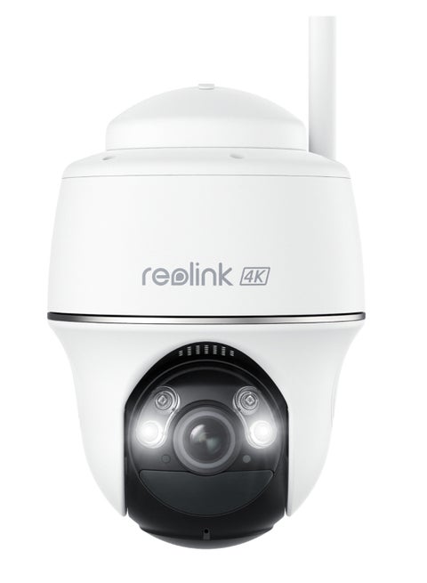 Argus PT Ultra, 4K Security Camera, Wireless Outdoor Camera, 360° Pan & Tilt, 2.4/5 GHz Dual Band Wi-Fi, Smart Detection, No Monthly Fee, 6W Solar Panel Compatible (Not Included)
