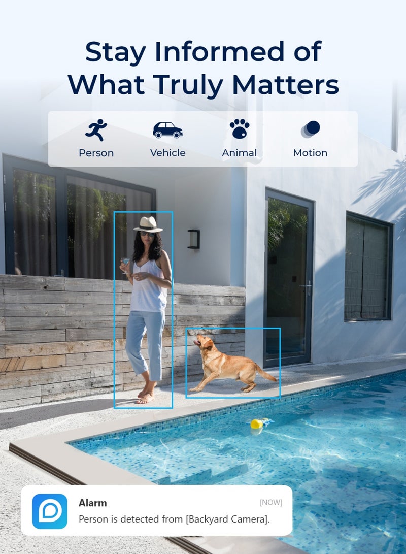 reolink - Argus PT Ultra, 4K Security Camera, Wireless Outdoor Camera, 360° Pan & Tilt, 2.4/5 GHz Dual Band Wi-Fi, Smart Detection, No Monthly Fee, 6W Solar Panel Compatible (Not Included) - Image 1