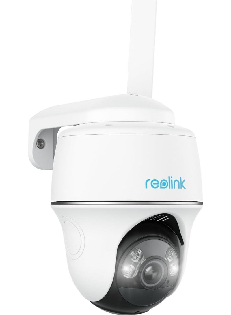 reolink - Go PT Plus - 5MP Pan Tilt 4G LTE Cellular Security Camera, Camera Outdoor Wireless, 2K+ HD Color Night Vision, Solar Power, Smart Detection, No WiFi, No Wires, Ideal for Off-Gird Areas - Image 1