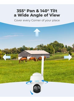 Go PT Plus - 5MP Pan Tilt 4G LTE Cellular Security Camera, Camera Outdoor Wireless, 2K+ HD Color Night Vision, Solar Power, Smart Detection, No WiFi, No Wires, Ideal for Off-Gird Areas - pnsku/N70149938V/45/_/1738838921/b658579f-7093-4439-b808-fabcb8753d56