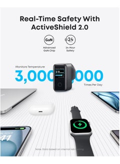 Anker 140W USB C Charger, Laptop Charger, 4-Port Multi-Device Fast Charging, Advanced GaN Power Adapter, Intuitive Touch Controls, Compatible with MacBook, iPhone 16 Series, Samsung, Pixel, and More Dark Grey  - Image 5