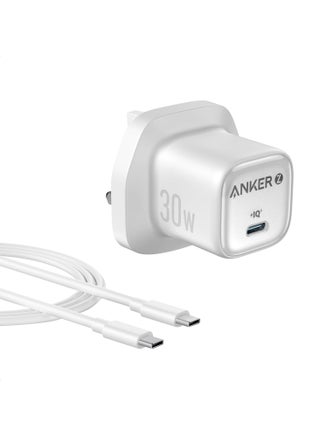 30W USB C Plug, Zolo Compact GaN USB C Charger, Enhanced Temperature Control, Compact Design and 3x Faster Charging, Compatible with iPhone, iPad, Samsung, Pixel, and More White - pnsku/N70149946V/45/_/1738839842/04c5b4b4-efed-40c6-9639-41bb78c6b922