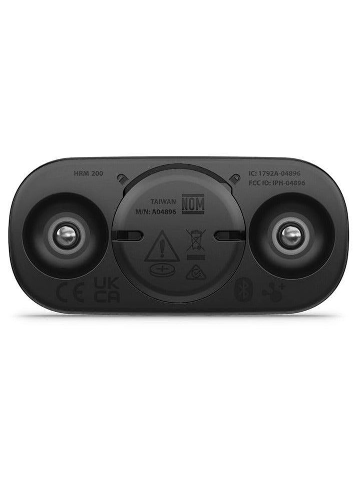 GARMIN HRM 200 - (XS-S) - Up to 1 year of battery life   - Heart Rate Monitor, Durable and Built to Last With a 3 Atm Water Rating, Bluetooth connectivity, iOS and Android compatible Black  - Image 3