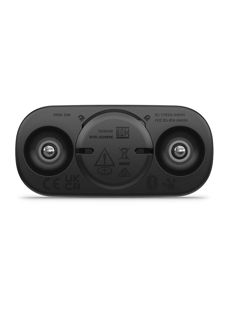 جارمين - HRM 200 - (M-XL) - Up to 1 year of battery life   - Heart Rate Monitor, Durable and Built to Last With a 3 Atm Water Rating, Bluetooth connectivity, iOS and Android compatible Black - Image 1