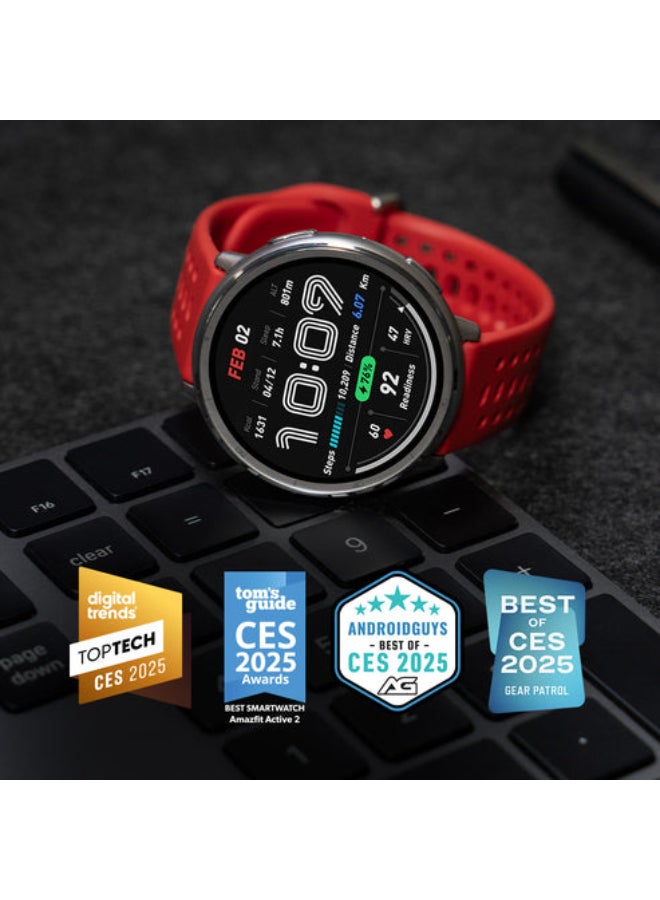 Amazfit Active 2R - The Everyday Smartwatch Black Premium Leather - Image 2