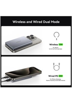 JOYROOM 10000 mAh JR-PBM08 Pro 20W magnetic wireless power bank 10000mAh GRAY  - Image 4