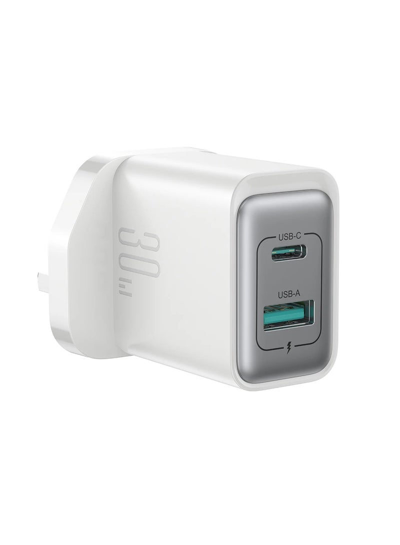 جوي روم Joyroom JR-TCF15 30W Dual-Port Charger (USB-C & USB-A) – White WHITE  - Image 2