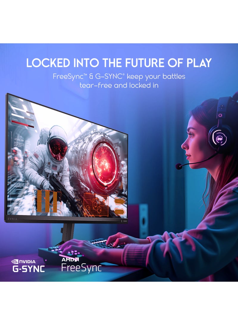 فيليبس Philips Evnia 24M2N3200L Gaming Monitor, 24" IPS Display, FHD Resolution, 180Hz Refresh Rate, 0.5ms (Smart MBR) Response Time, Adaptive Sync, Mega Infinity DCR, SmartImage game, Black | 24M2N3200L Black - Image 2