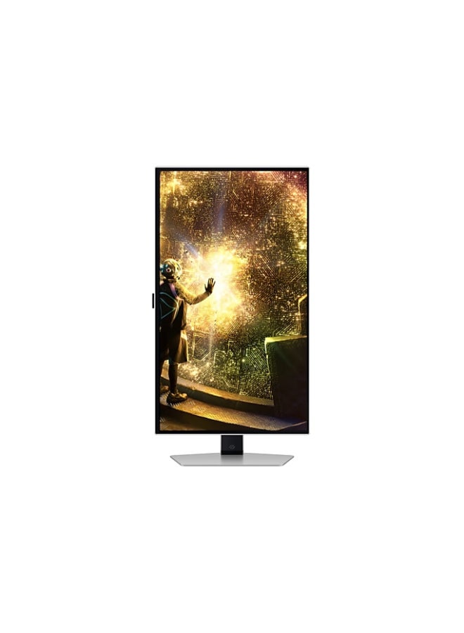Samsung - 27 inch Odyssey G6 OLED QHD Gaming Monitor, OLED  Safeguard+, 240hz, 0.03ms, AMD FreeSync Premium Pro, HAS (Height Adjustable Stand), LS27DG612SNXZA Silver - Image 1