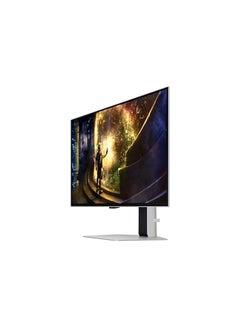 Samsung 27 inch Odyssey G6 OLED QHD Gaming Monitor, OLED  Safeguard+, 240hz, 0.03ms, AMD FreeSync Premium Pro, HAS (Height Adjustable Stand), LS27DG612SNXZA Silver  - Image 4