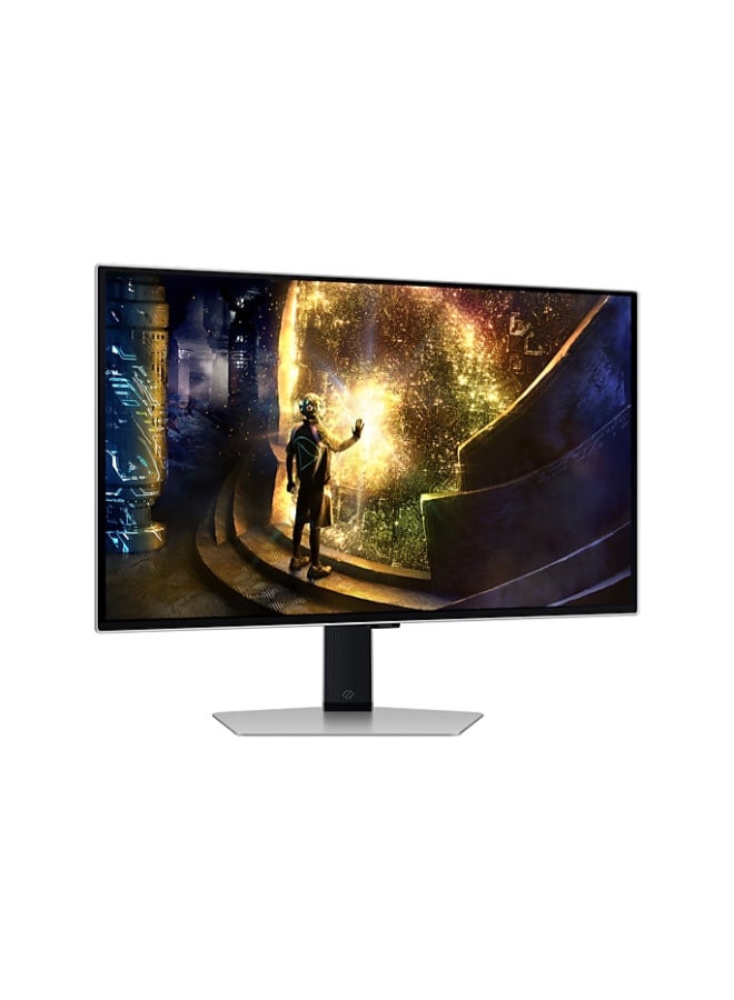 Samsung - 27 inch Odyssey G6 OLED QHD Gaming Monitor, OLED  Safeguard+, 240hz, 0.03ms, AMD FreeSync Premium Pro, HAS (Height Adjustable Stand), LS27DG612SNXZA Silver - Image 1