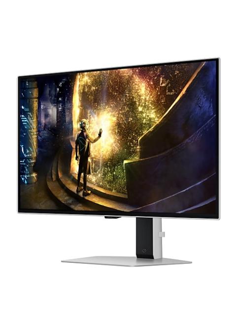 Samsung 27 inch Odyssey G6 OLED QHD Gaming Monitor, OLED  Safeguard+, 240hz, 0.03ms, AMD FreeSync Premium Pro, HAS (Height Adjustable Stand), LS27DG612SNXZA Silver - Image 3