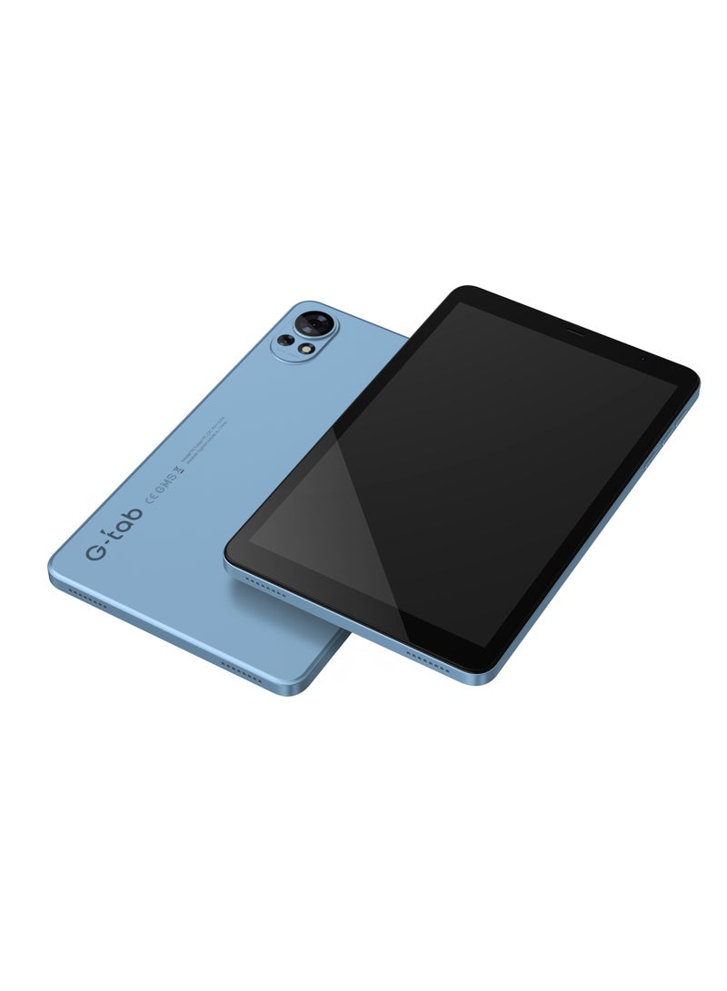 جي تاب G-Tab T8S Kids Tablet 8 inch Blue (4+4GB RAM) 64GB - Middle East Version with Gray protect Case  - Image 2