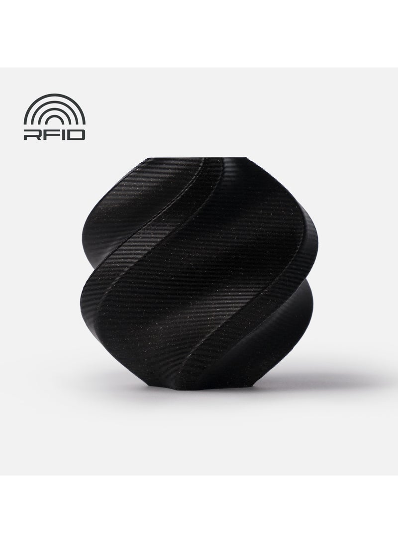 بامبو لاب Bambu Lab PLA Onyx Black Sparkle (with spool) 1.75mm, 1KG black