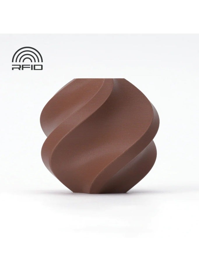 بامبو لاب Bambu Lab PLA Matte Dark Brown (with Spool), 1.75mm, 1KG Matte Dark Brown 
