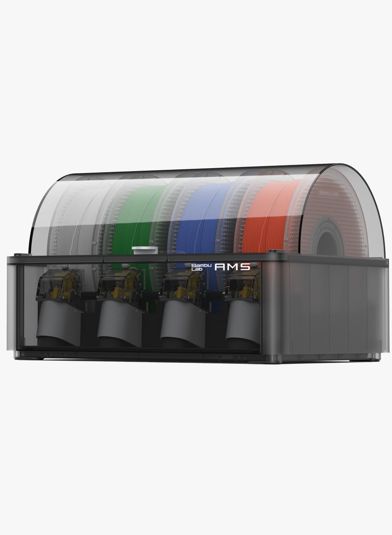 Bambu Lab AMS - Automatic Material System, Support Up to 16 Colors/Multi Materials, Filament Auto-loading, Worry-free Printing & Intelligent Filament Detection Compatible with Bambu Lab P1P 3D Printer Black - Image 2