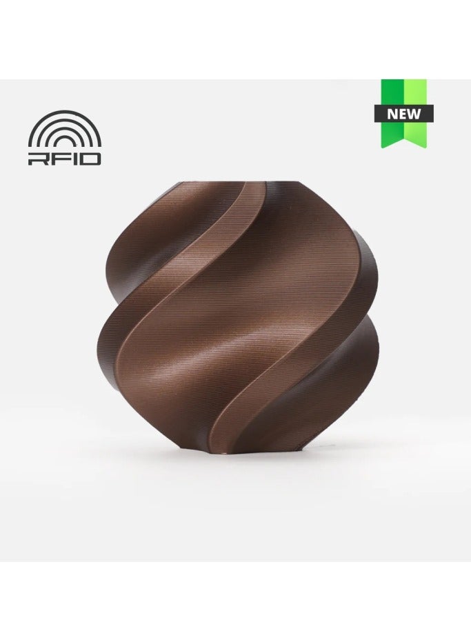 بامبو لاب Bambu Lab PLA Metal Copper Brown Metallic (with Spool) 1.75mm, 1KG Brown 
