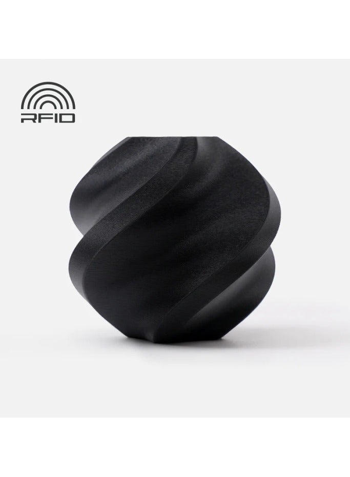 بامبو لاب Bambu Lab PLA Matte Charcoal (with Spool), 1.75mm, 1KG BLACK 
