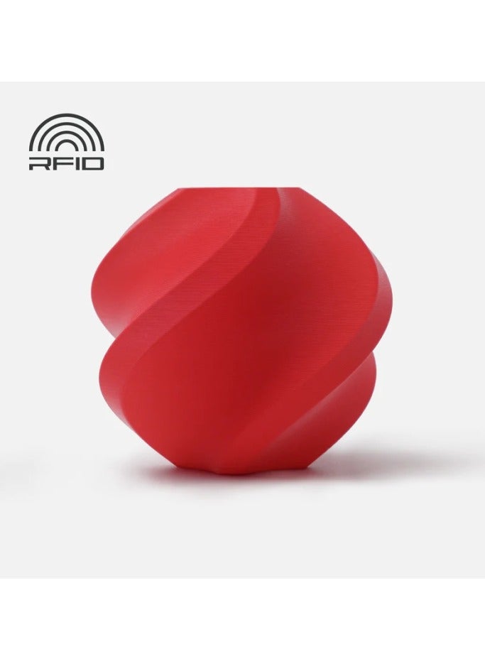 بامبو لاب Bambu Lab PLA Matte Scarlet Red (with Spool), 1.75mm, 1KG RED