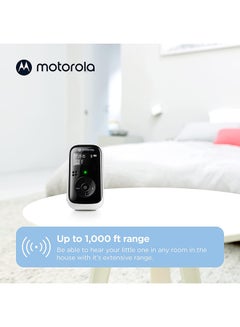 موتورولا PIP11 Audio Baby Monitor - Night Light, LCD Screen, 1000ft Range, Secure Connection, Two-Way Talk, Room Temp, Lullabies, Portable Parent Unit With AAA Rechargeable Batteries  - Image 3