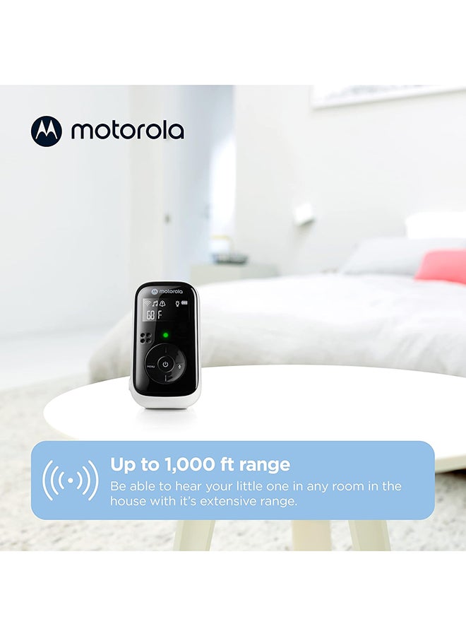 Motorola - PIP11 Audio Baby Monitor - Night Light, LCD Screen, 1000ft Range, Secure Connection, Two-Way Talk, Room Temp, Lullabies, Portable Parent Unit With AAA Rechargeable Batteries - Image 1
