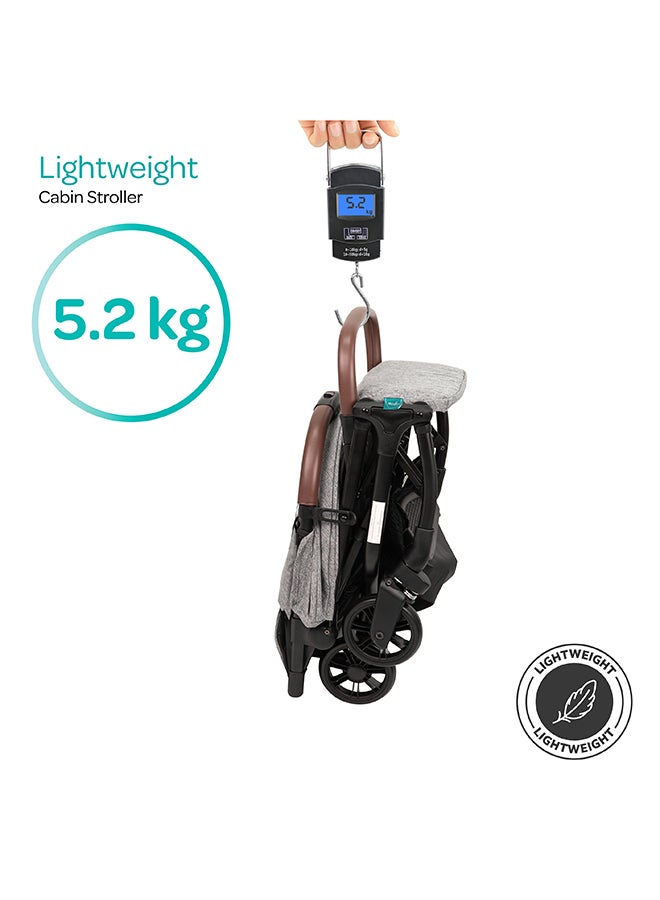 مون Ritzi-Lite Baby Cabin Stroller - Grey, 0 To 36 Months - Image 2