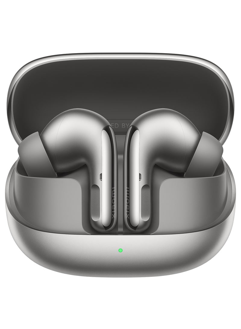 Xiaomi - Buds 5 Pro BT | 3MIC + AI Call Noise Reduction | Up To 40 Hours Long Battery Life With Charging Box - Titanium - Image 1