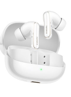 Xiaomi Buds 5 Pro BT | 3MIC + AI Call Noise Reduction | Up To 40 Hours Long Battery Life With Charging Box - White  - Image 1