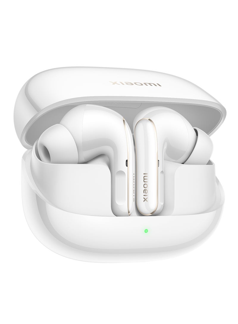 Xiaomi - Buds 5 Pro BT | 3MIC + AI Call Noise Reduction | Up To 40 Hours Long Battery Life With Charging Box - White - Image 1
